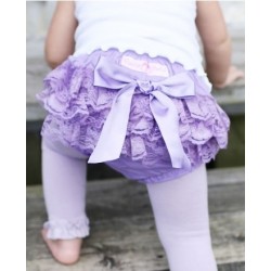 Ruffled Lavender Lace Woven Bloomer RuffleButts 